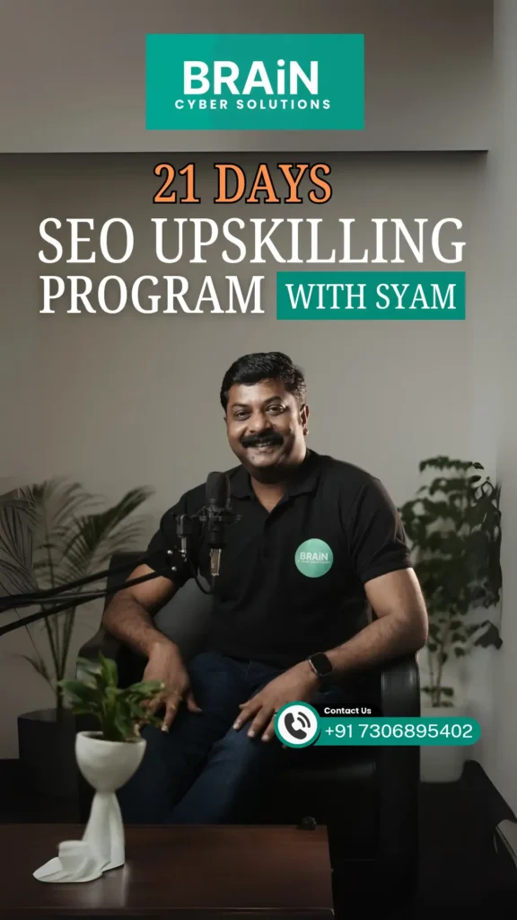 Advanced SEO upskill program by SYam